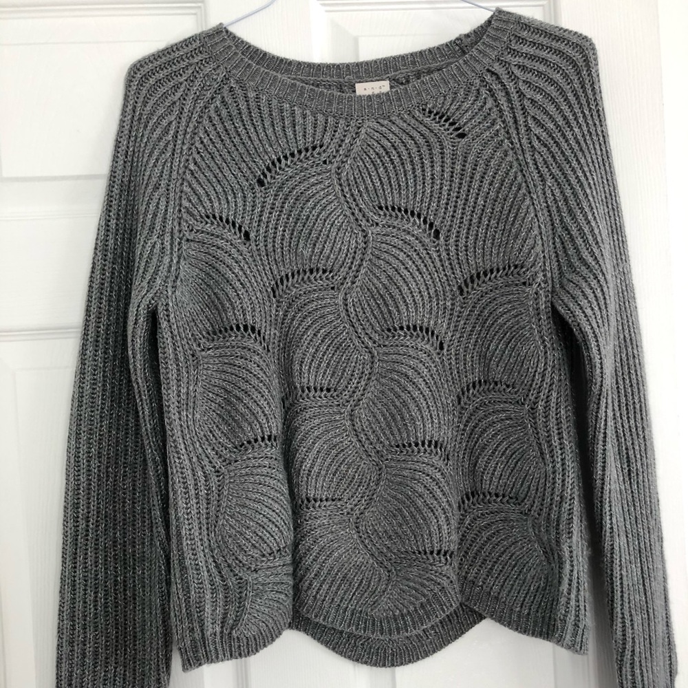 A New Day gray knit sweater (medium)